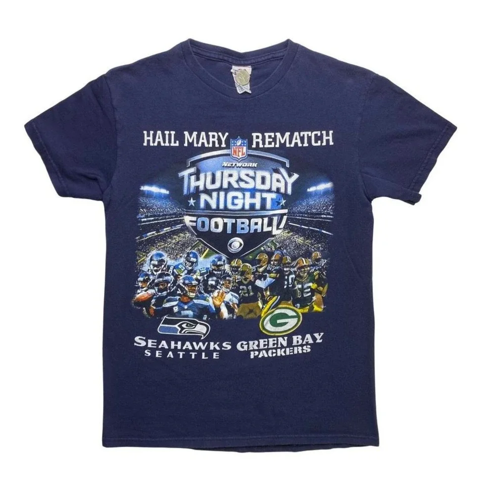2014 Seattle Seahawks‎ vs Green Bay Packers football shirt